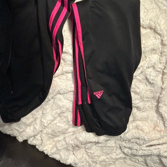 Adidas “little girls” pink stripe tracksuit - Picture 3 of 3